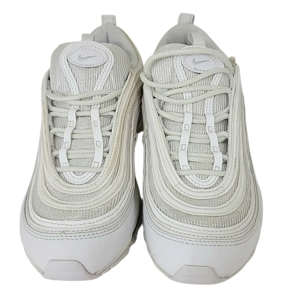 Nike Air Max 97 White Pure Platinum Silver Women’s Sz 8 Running Shoes 921733-100